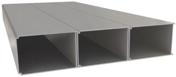 Produktbild UFK 225 050  -  Unterflur-Kanal UFK 50, 3-zügig, 225 x 50 x 2000 mm